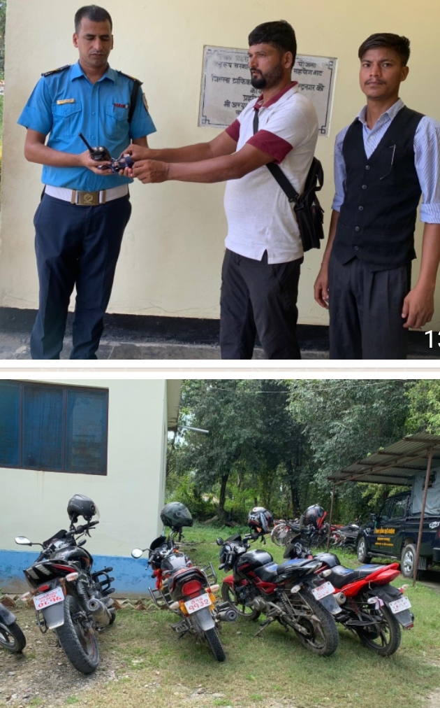 पासबिना कर्णालीबाट कंचनपुर पुगेका  सवारी साधन क्रान्तिकारी  युवा संगठन नेपाल द्वारा नियन्त्रणमा