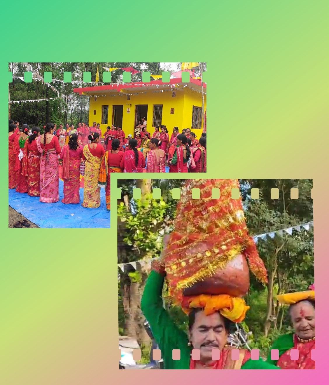अठोला परिवारले उल्टाखामा गौरादेवी मन्दिर निर्माण गरी गौरा सम्पन्न गरेका छन् ।
