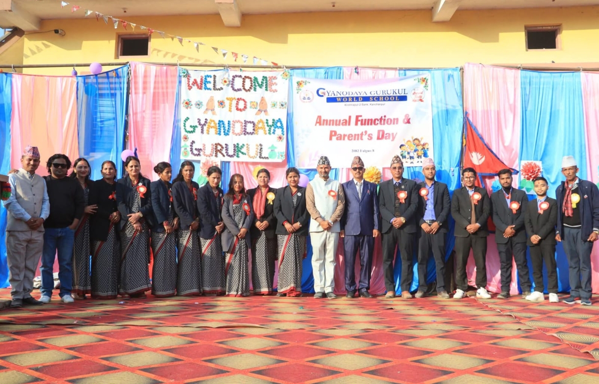 ज्ञानोदय गुरुकुल वर्ल्ड स्कुल ले भव्यताका साथ मनायो वार्षिकोत्सब तथा अभिभावक दिवस २०८२