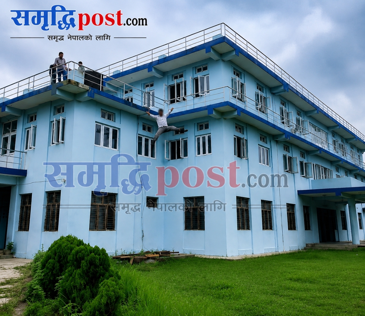 विश्वविद्यालयको छतबाट हाम फालेका युवाको उपचारका क्रममा मृत्यु