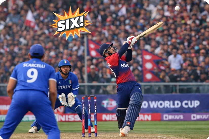 टी–२० विश्वकप क्रिकेट नेपालले आज इटालीसँग प्रतिस्पर्धा गर्दैछ