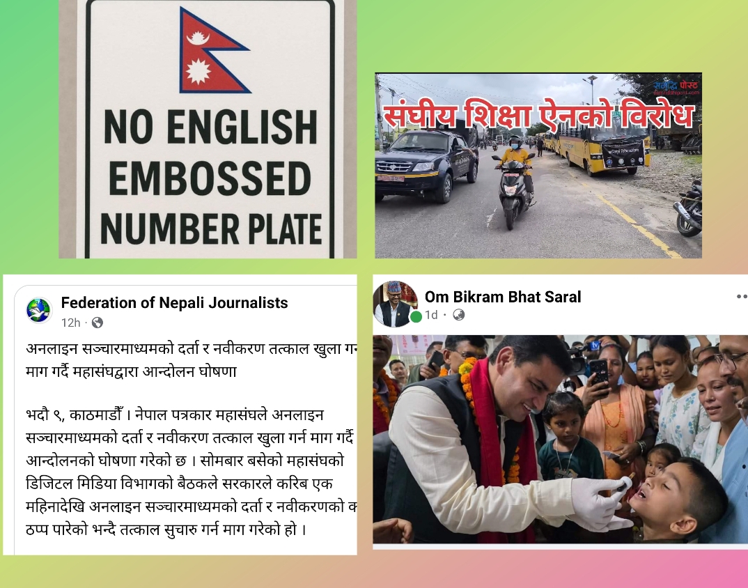 शिक्षा, स्वास्थ्य, यातायात, आमसञ्चार क्षेत्रमा सरकारका कदमको विरोध र आलोचना