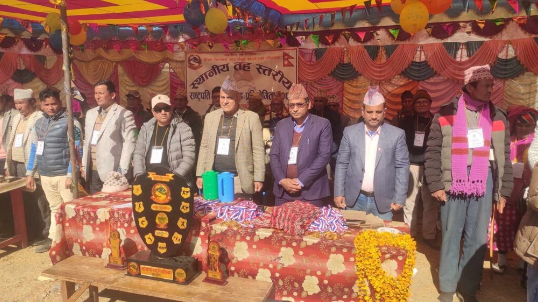 नाैगाडमा पालिका स्तरिय राष्ट्रपति रनिङ्गशिल्ड प्रतियाेगिता शुरु