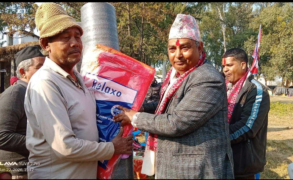 आरक्ष पीडितको समस्या समाधानमा नगर प्रमुख सक्रियता, राहत वितरण कार्यक्रम सम्पन्न