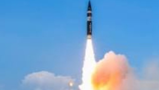 भारतले नया पुस्ताकाे मिसाइल सफल परिक्षण ।