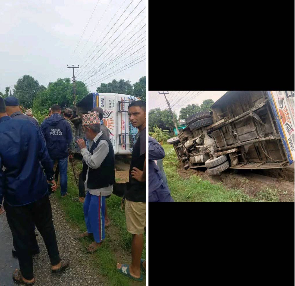 कञ्चनपुरमा बस पल्टिदा भट्टको मृत्यु