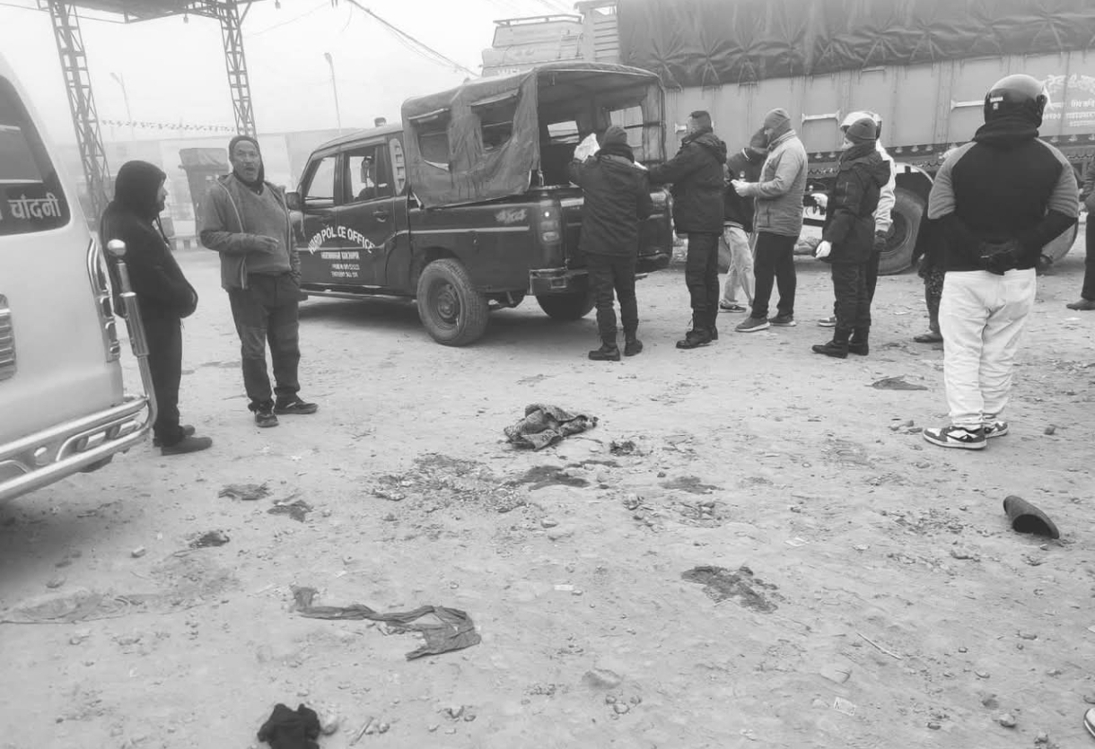 कंचनपुरमा बसको ठक्का वाट पैदल यात्रीको मृत्यु ।