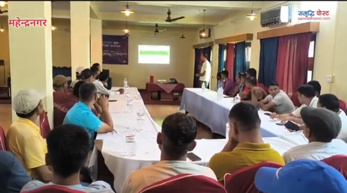 टाटाका सवारी चालकलाई सिप्रदिको प्रशिक्षण